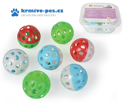 Hračka BOX Míček Jingle 2-barevný 4cm /7ks