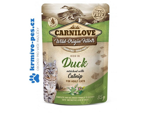 Carnilove Cat Pouch Duck Enriched & Catnip 85 g