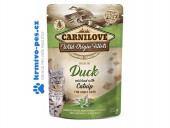 Carnilove Cat Pouch Duck Enriched & Catnip kapsička 85g