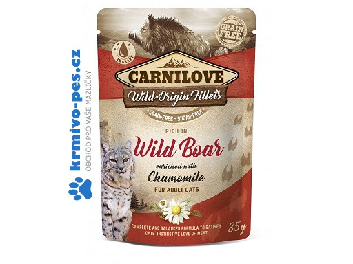 Carnilove Cat Pouch Wild Boar & Chamomile 85g