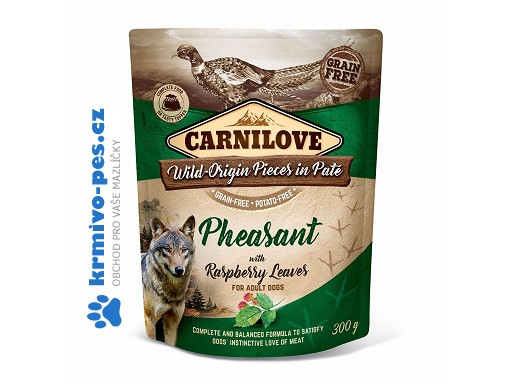 Carnilove Dog Pouch Paté Pheasant & Raspberry 300g