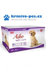 Podložka absorbční pro psy Aiko Soft Care 60x58cm 100ks