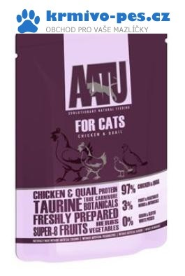 AATU Cat Chicken n Quail kaps. 85g