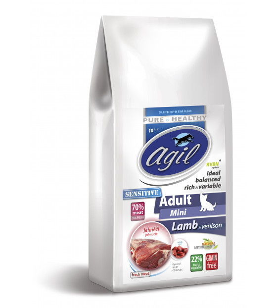 Agil Adult MINI Sensitive Grain Free Lamb,Venison 10kg