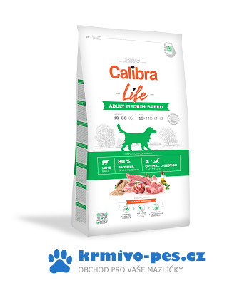 Calibra Dog Life Adult Medium Breed Lamb 2,5kg