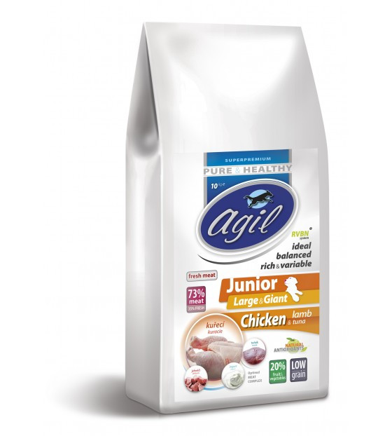 Agil Junior Large&Giant Low Grain Chicken, Lamb 2kg