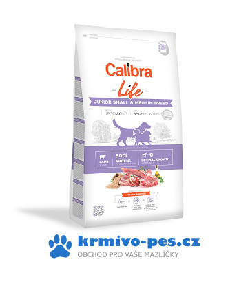 Calibra Dog Life Junior Small & Medium Breed Lamb 12 kg