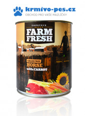 Topstein Farm Fresh Koňské maso s mrkví konzerva 800g