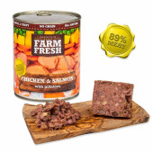 Farm Fresh Kuře a losos bramborem 800g