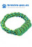 Hračka pes Bungee Kruh modrá/zelená 16cm