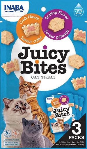 Churu Cat Juicy Bites Scallop&Crab Flavor 3x11,3g