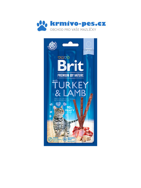 Brit Premium Cat by Nature Sticks Turkey&Lamb(3pcs)