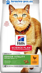Hill's Science Plan Feline Adult 7+  Senior Vitality   Chicken 0,3 kg