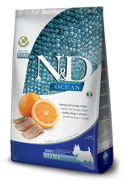N&D OCEAN DOG Adult Mini Herring & Orange 7kg