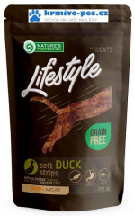 Nature's Protection Cat snack Lifestyle kachní plátky 75g