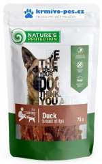 Nature's Protection Dog snack kachní proužky 75 g