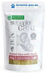Nature's Protection Dog snack SC králičí uši s kachnou 75 g