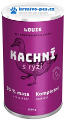 Louie konzerva pro psy kachní s rýží 1200 g