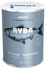 Louie konzerva pro psy ryba s kuřecím a rýží 400 g