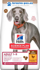 Hill's Science Plan Canine Adult No Grain Large Breed Chicken 14 kg + DOPRAVA ZDARMA