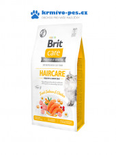 Brit Care Cat GF Haircare Healthy&Shiny Coat 2kg + kapsička zdarma