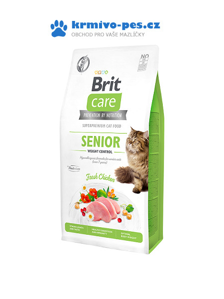 Brit Care Cat GF Senior Weight Control 7 kg