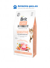 Brit Care Cat GF SENSITIVE HEALTHY DIGESTION AND DELICATE TASTE 2kg + kapsička zdarma
