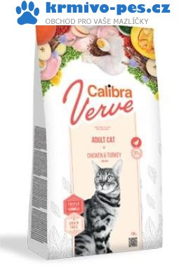 Calibra Cat Verve GF Adult Chicken&Turkey 750g