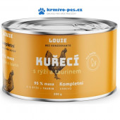 Louie konz. pro kočky kuřecí s rýží a taurin 200g