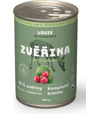 Louie konzerva pro psy zvěřina s brusinkami 400g