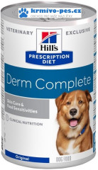 Hill's Prescription Diet Canine Derm Complete - konzerva 370g