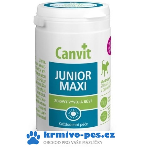 Canvit Junior MAXI pro psy ochucený 230g