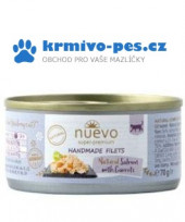 Nuevo kočka Handmade losos s mrkví konzerva 70g