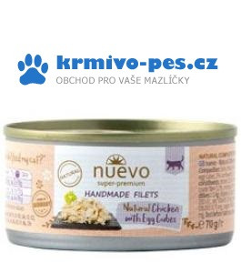 Nuevo kočka Handmade kuře s vejcem konz. 70g