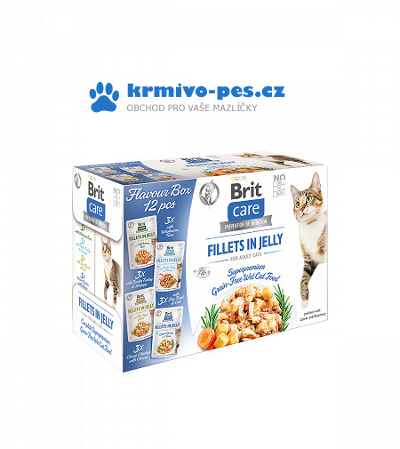 Brit Care Cat Fillets in Jelly Flavour box 12x85g