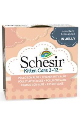 Schesir Cat konz. Kitten kuře/aloe v želé 85g