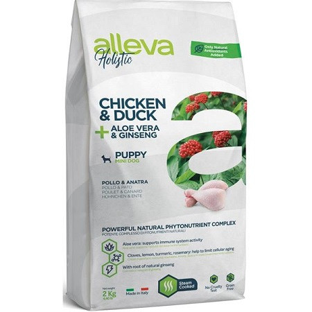 ALLEVA HOLISTIC Dog Dry Puppy/Junior Chicken Mini 800g