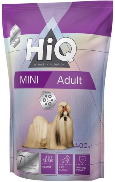 HiQ Dog Dry Adult Mini 400 g