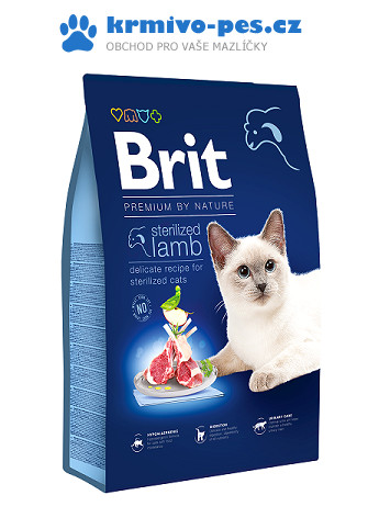 Brit Premium Cat by Nature Sterilized Lamb 300g