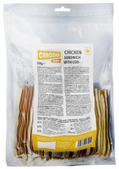 CARODO Kuřecí sendvič s treskou 250g