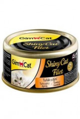 Gimpet kočka konzerva ShinyCat filet tuňák s dýní 70g