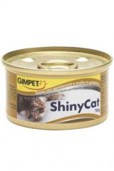 Gimpet kočka konzerva ShinyCat tuňák+kreveta+maltoza 70g