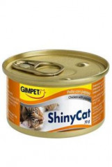 Gimpet kočka konzerva ShinyCat kuře+papája 70g