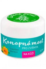 Konopná mast na kůži pro zvířata 12ml