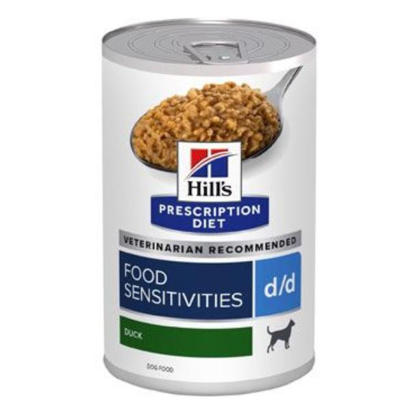 Hill's Prescription Diet Canine d/d konzerva Duck&Rice 370g