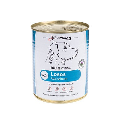 All Animals DOG losos mletý 800g