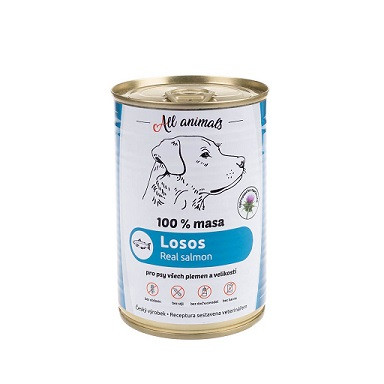 All Animals DOG losos mletý 400g