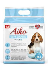 Plenky pro psy Aiko Soft Diapers M-L/46-60cm 12ks