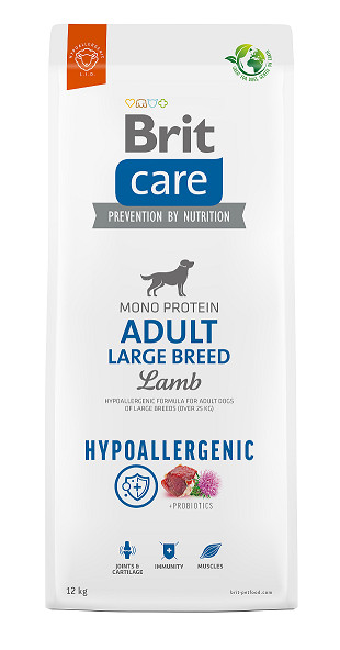 Brit Care Hypoallergenic Adult Large Breed Lamb 12 kg