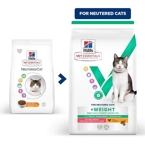 Hill's VetEssentials Feline WEIGHT Adult Yung chicken 8kg